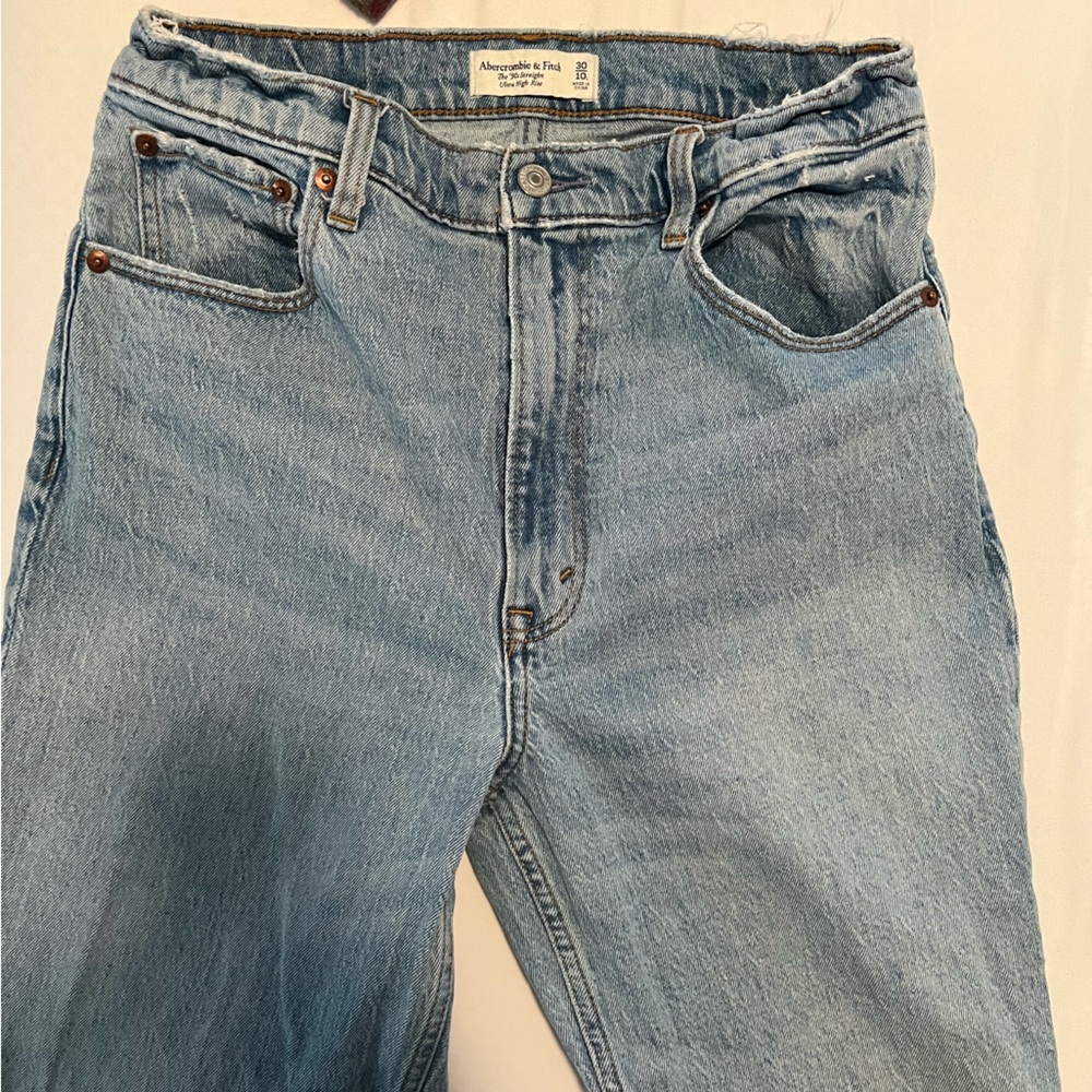 Abercrombie & Fitch Light Blue Straight Leg Jeans